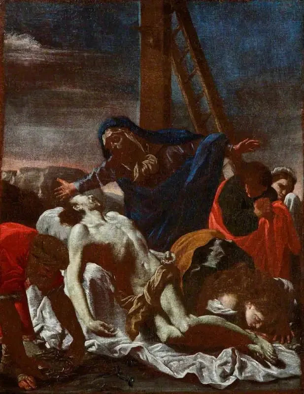 La Lamentation - Nicolas Poussin image 1 copie peinte à la main à l’huile
