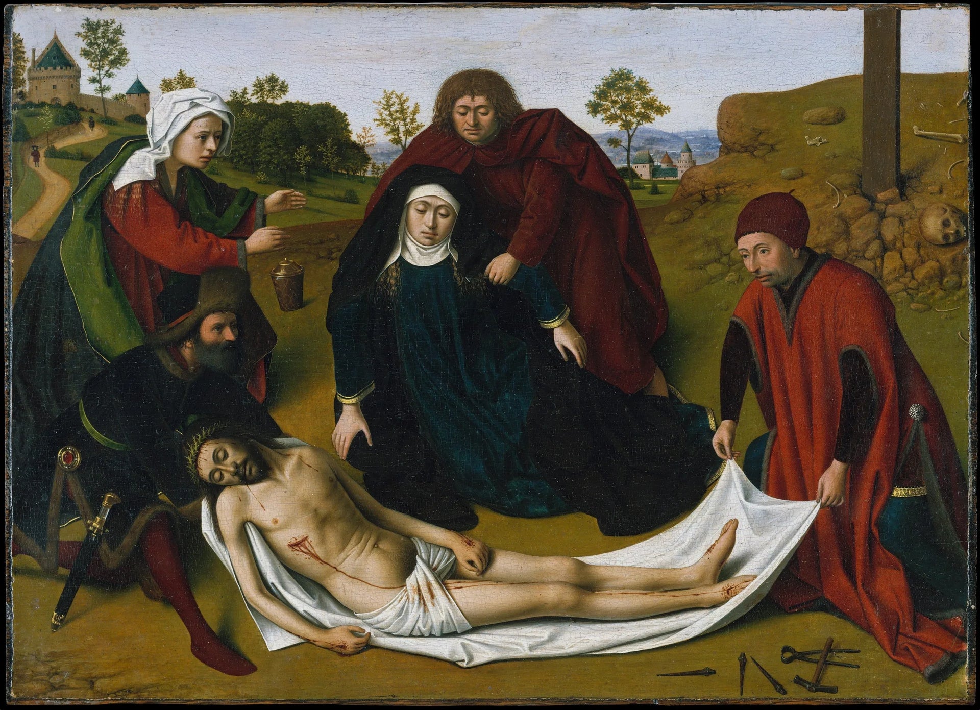 La Lamentation - Petrus Christus image 1 copie peinte à la main à l’huile