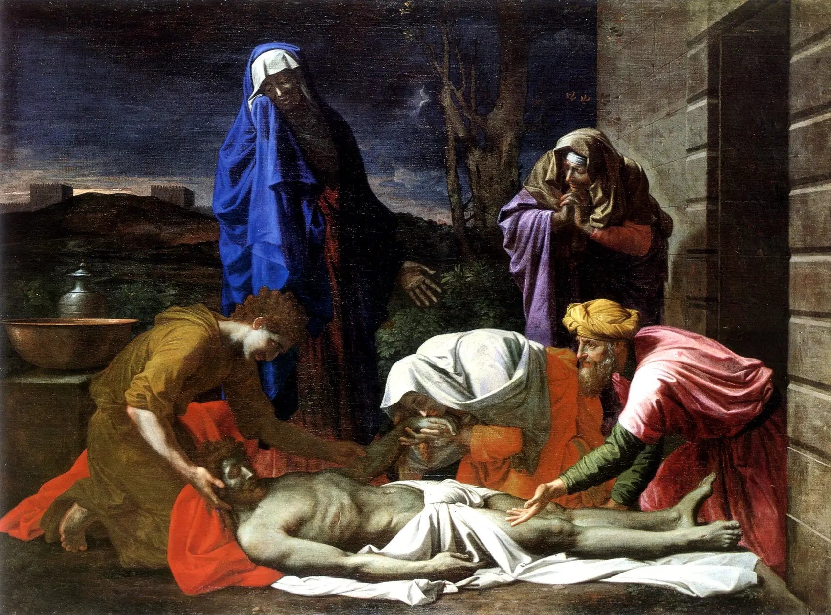 La Lamentation sur le Christ mort - Nicolas Poussin image 1 copie de tableau peinte à la main