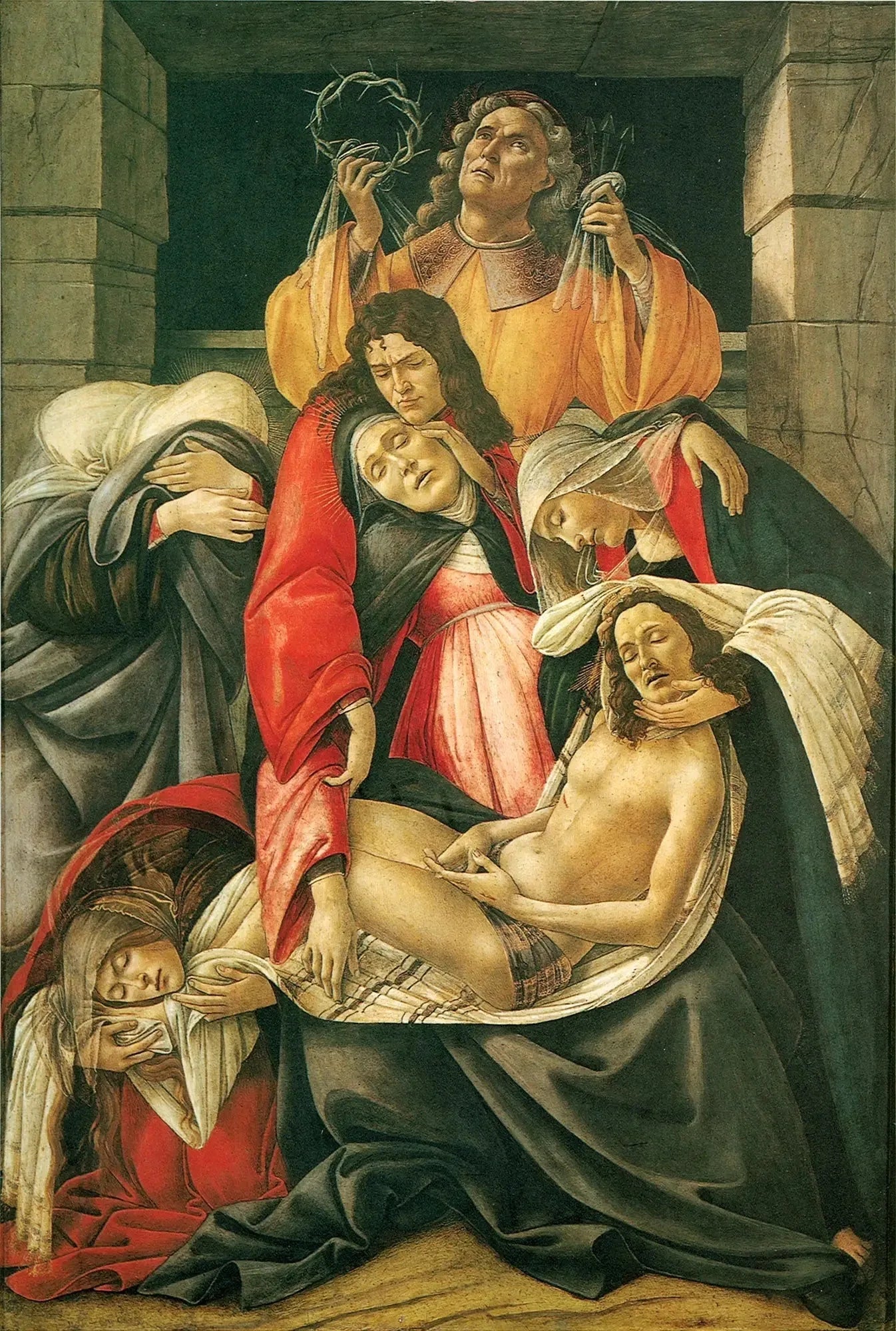 La Lamentation sur le Christ mort - Sandro Botticelli image 1 tableau peint à l’huile sur toile