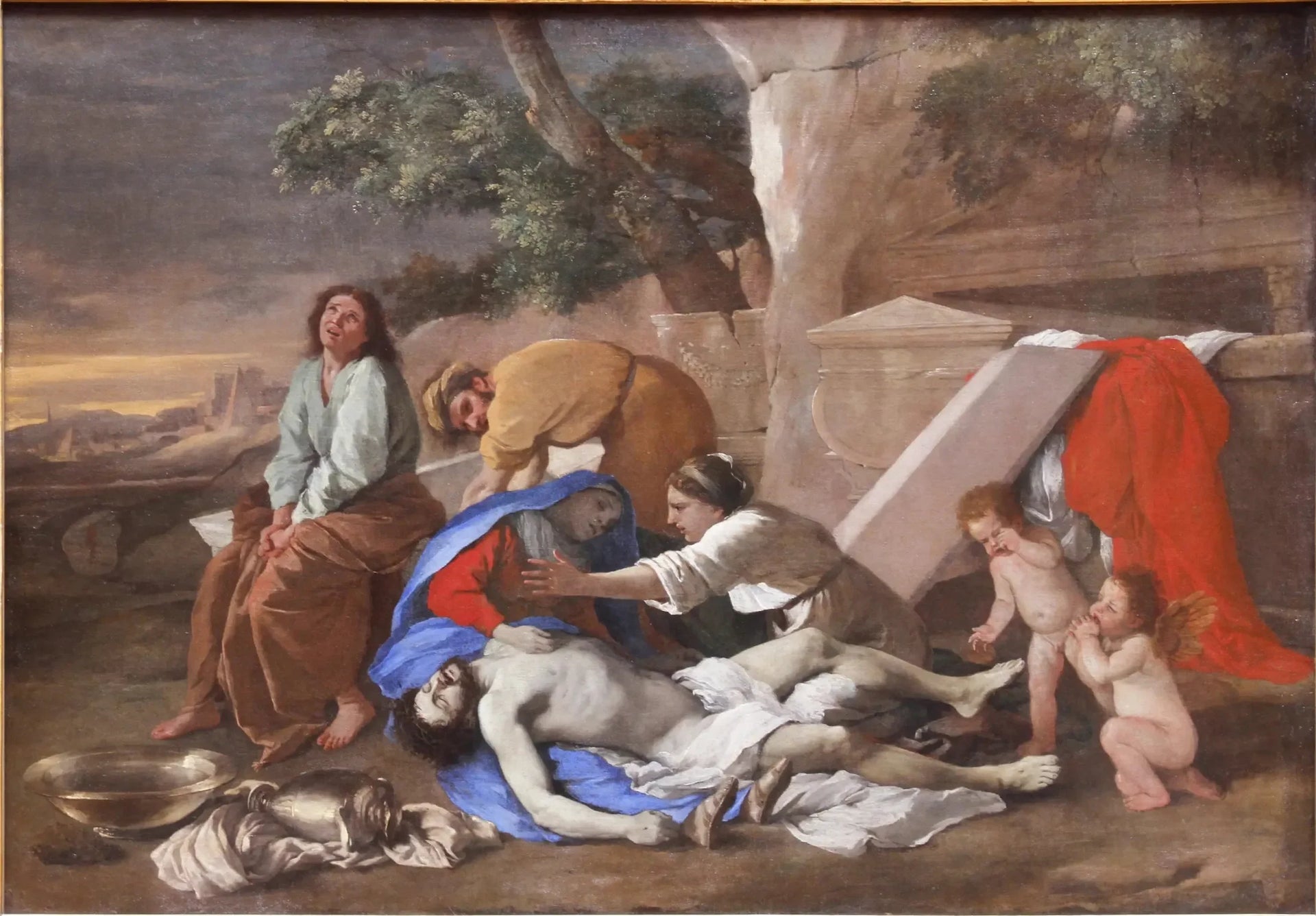 La Lamentation sur le Christ - Nicolas Poussin image 1 reproduction d’œuvre d’art à l’huile