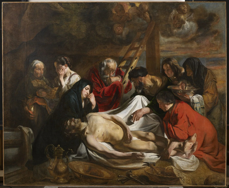 La lamentation sur le corps du Christ mort - Jacob Jordaens
