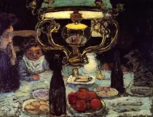 La Lampe - Pierre Bonnard image 1 reproduction artisanale de tableau