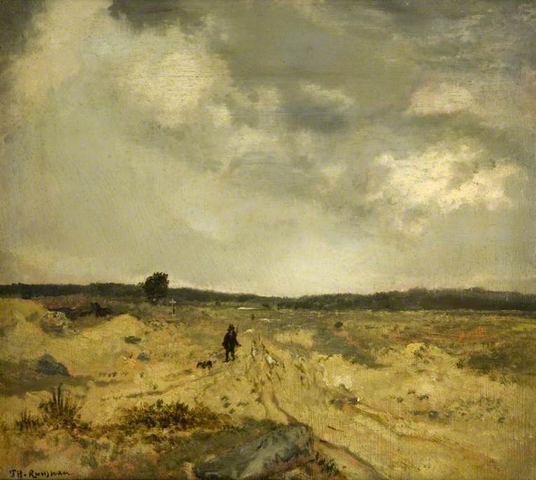 La lande - Théodore Rousseau image 1 reproduction de peinture à l’huile