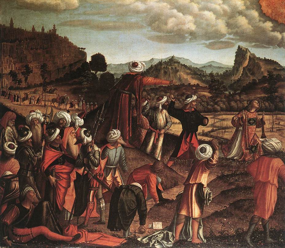 La lapidation de saint Etienne - Vittore Carpaccio image 1 reproduction d’œuvre d’art à l’huile