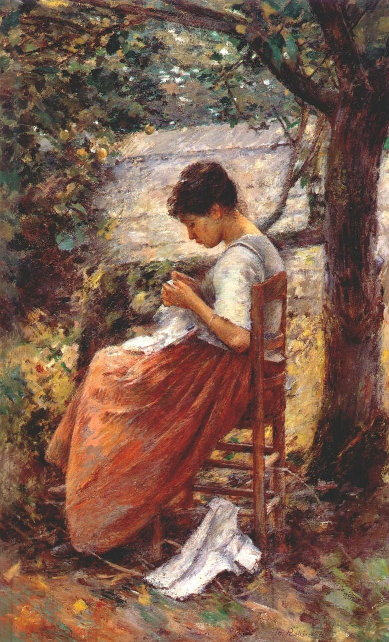 La layette - Theodore Robinson - Alpha Reproduction