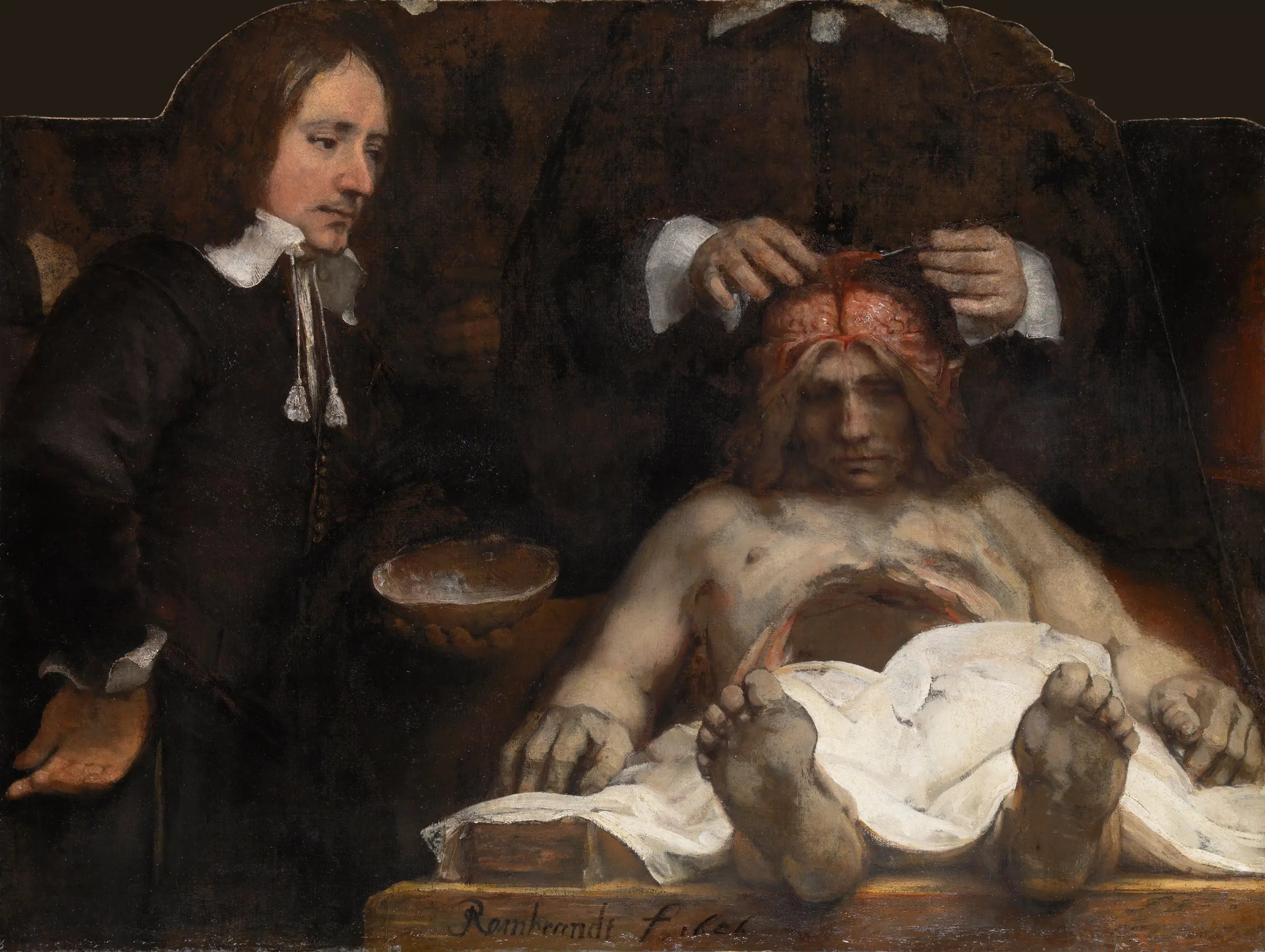 La Leçon d'anatomie du Docteur Joan Deyman - Rembrandt image 1 copie peinte à la main à l’huile