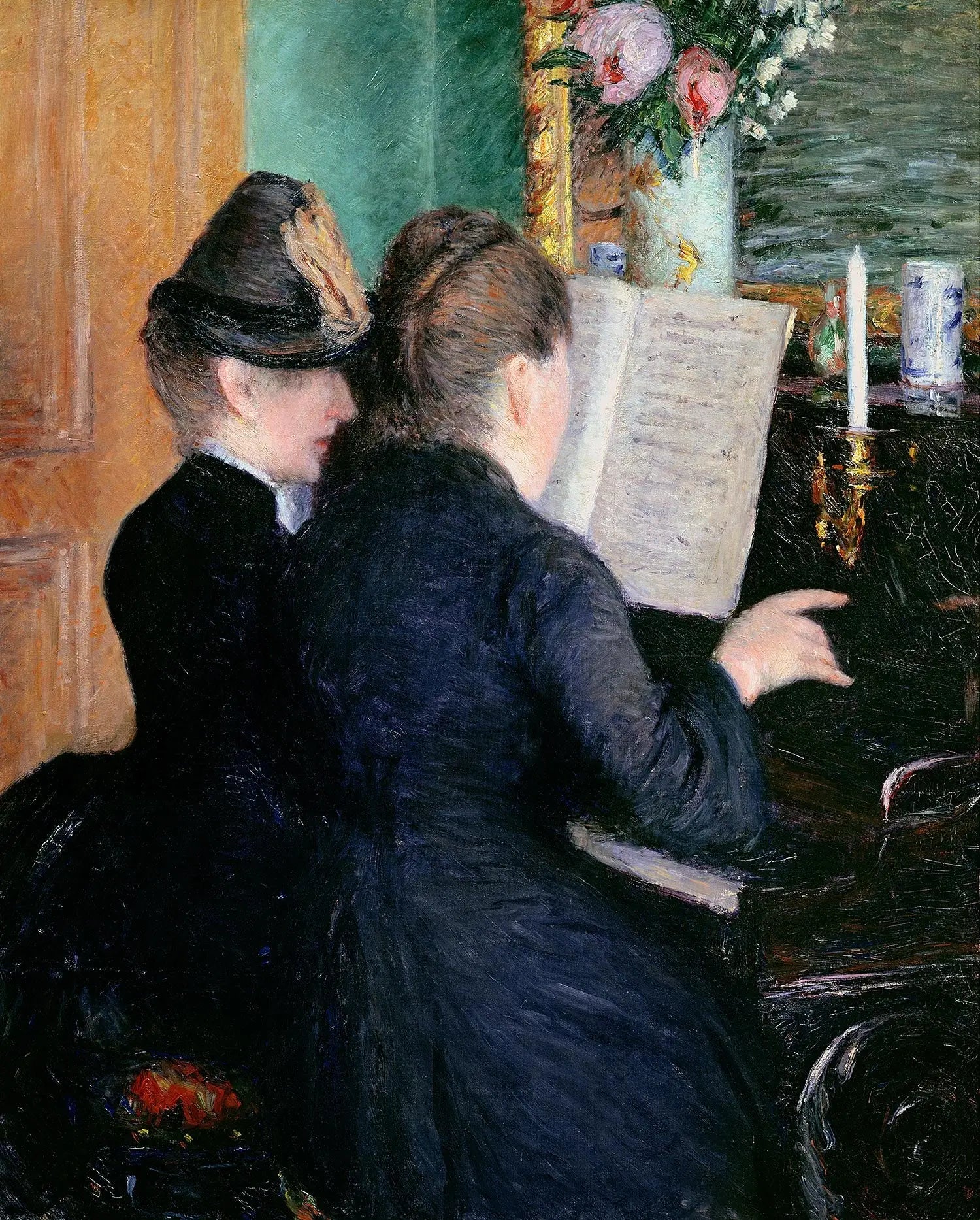 La Leçon de piano - Gustave Caillebotte image 1 copie de tableau peinte à la main