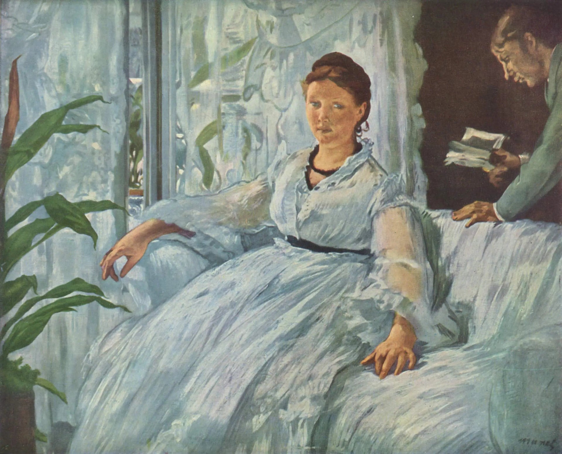 La Lecture - Édouard Manet image 1 tableau peint à l’huile sur toile