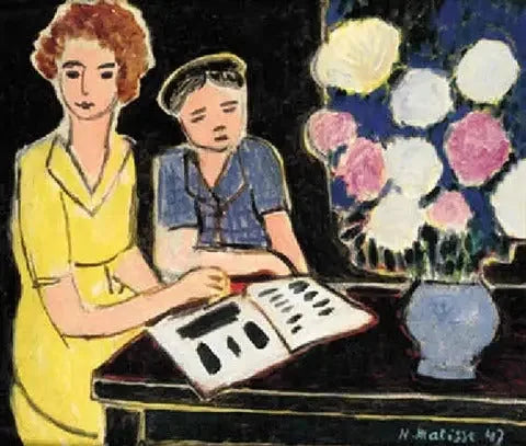 La Lecture - Henri Matisse image 1 reproduction artisanale de tableau