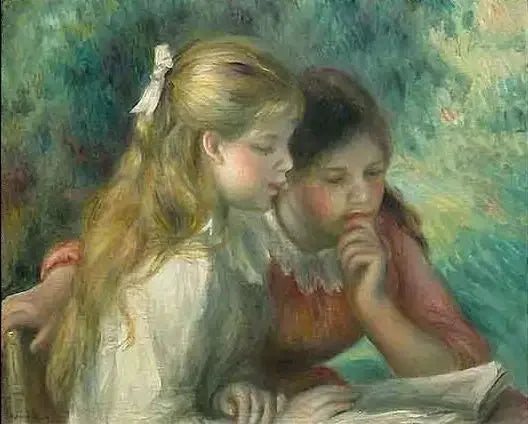 La Lecture - Pierre-Auguste Renoir image 1 reproduction artisanale de tableau