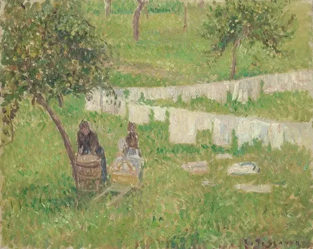 La lessive à Éragny - Camille Pissarro
