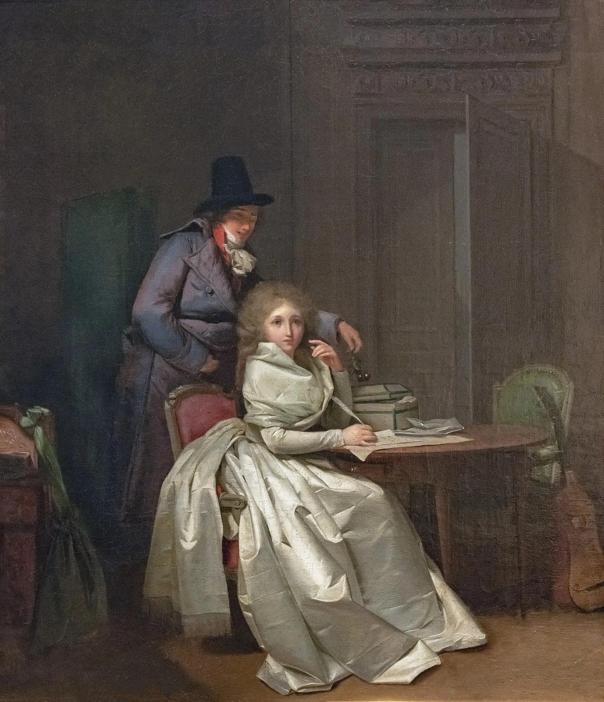 La Lettre - Louis-Léopold Boilly image 1 copie de tableau peinte à la main