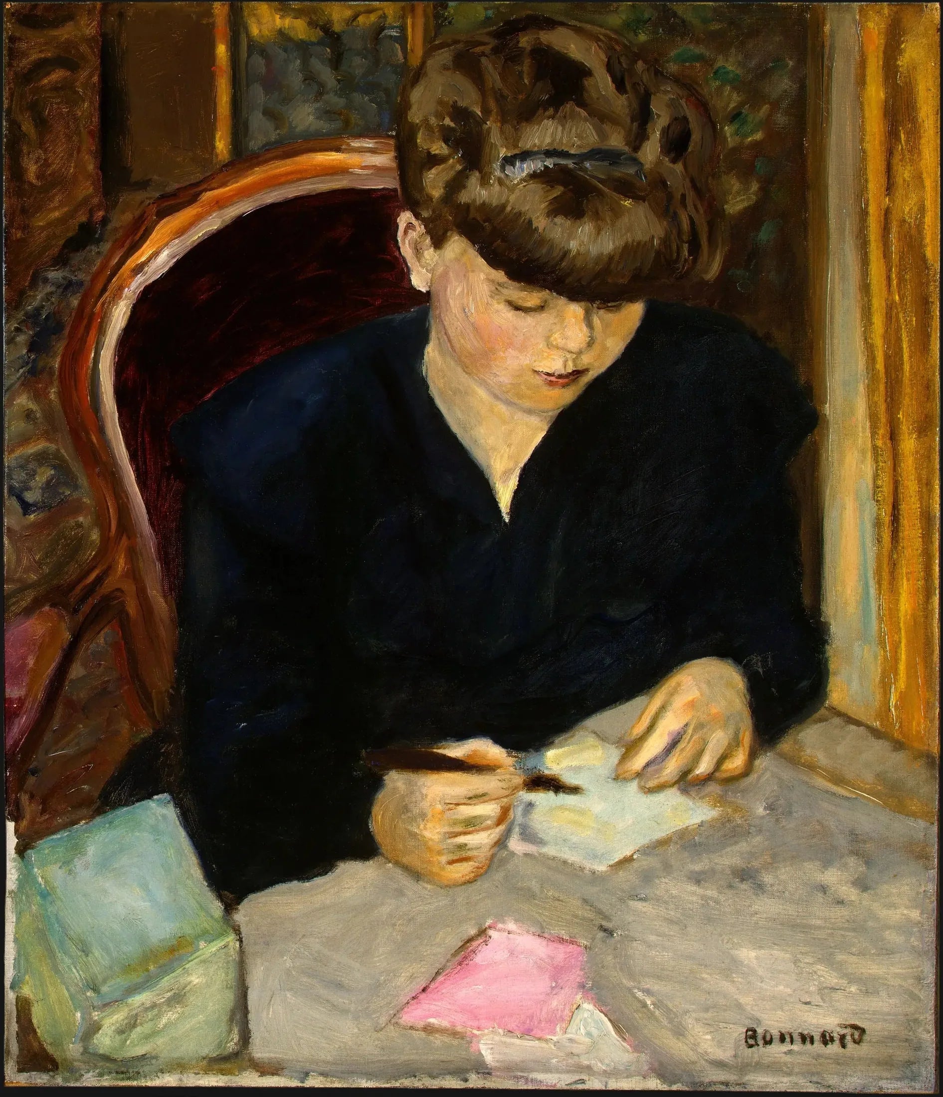 La Lettre - Pierre Bonnard image 1 tableau peint à l’huile sur toile