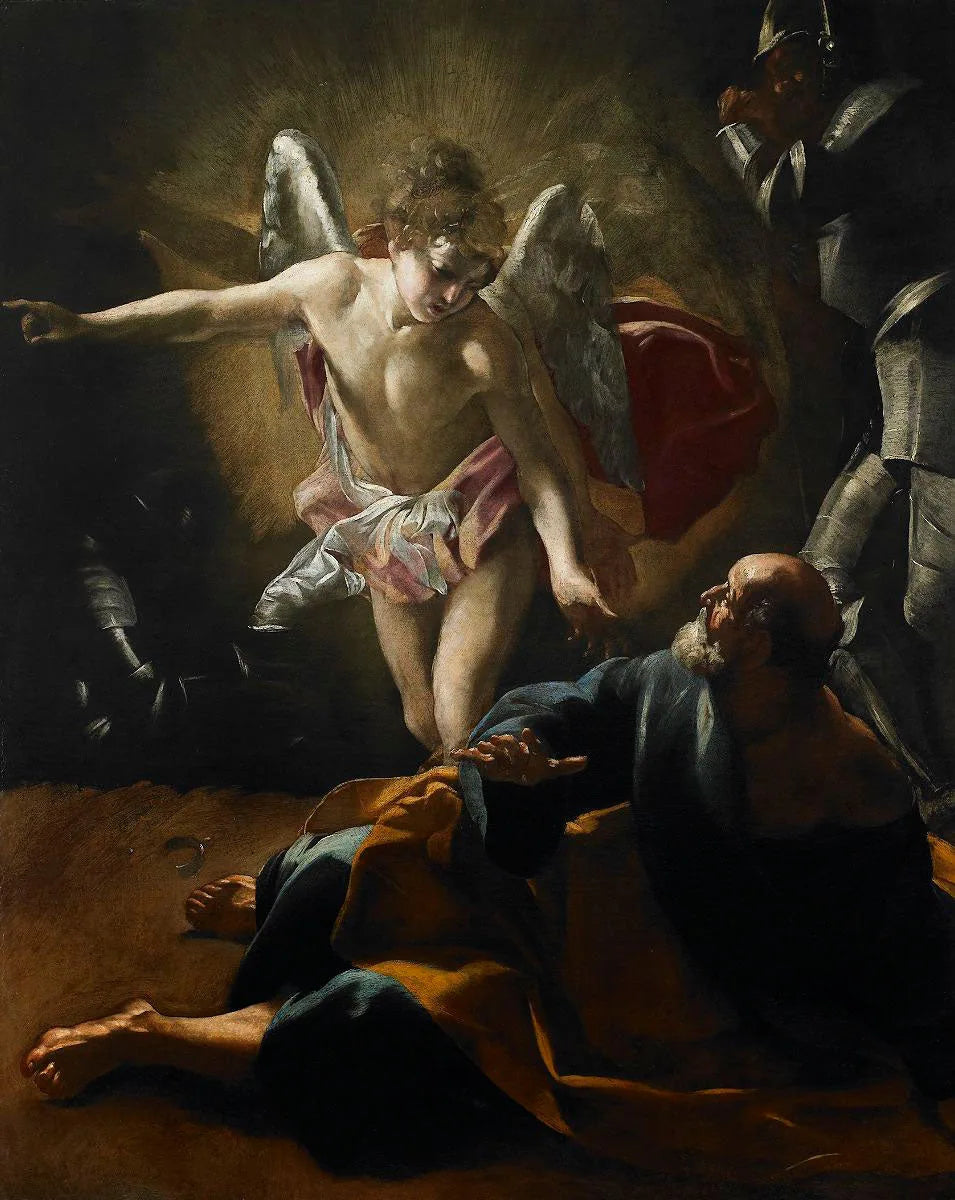 La Libération de Saint-Pierre - Giovanni Lanfranco image 1 reproduction de peinture à l’huile