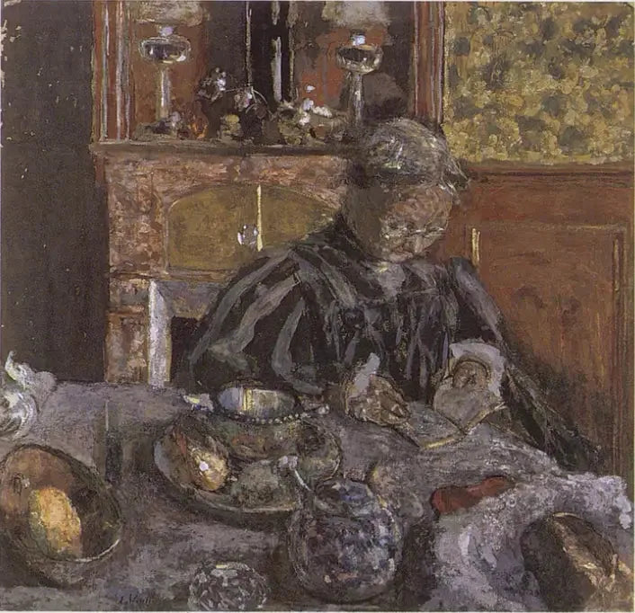 La liseuse - Édouard Vuillard image 1 copie de tableau peinte à la main