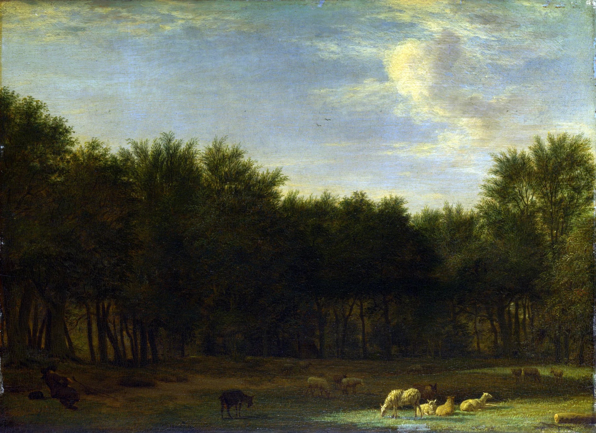 La lisière d'un bois - Adriaen van de Velde image 1 tableau peint à l’huile sur toile