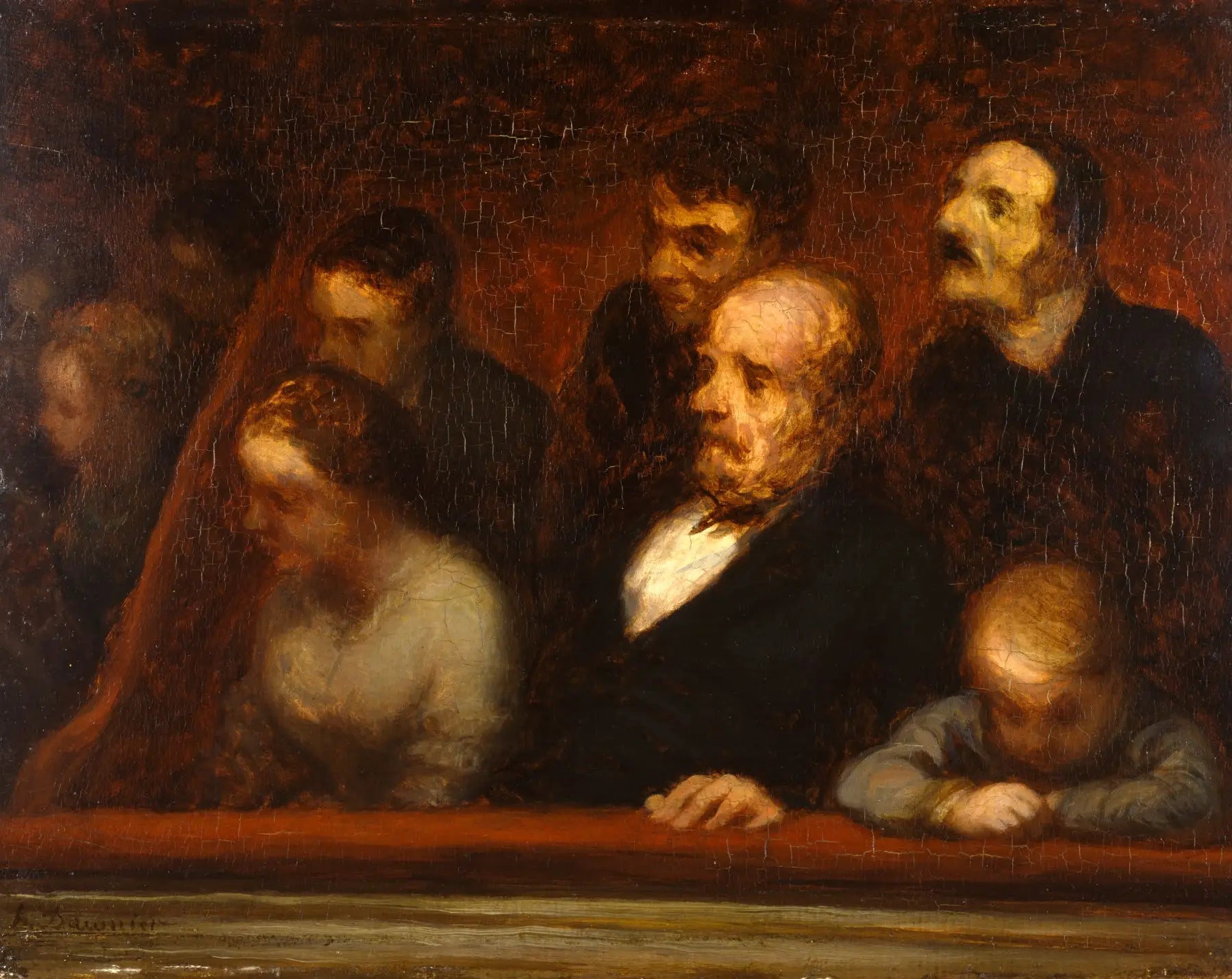 La Loge (Dans les loges du théâtre) - Honoré Daumier image 1 reproduction artisanale de tableau