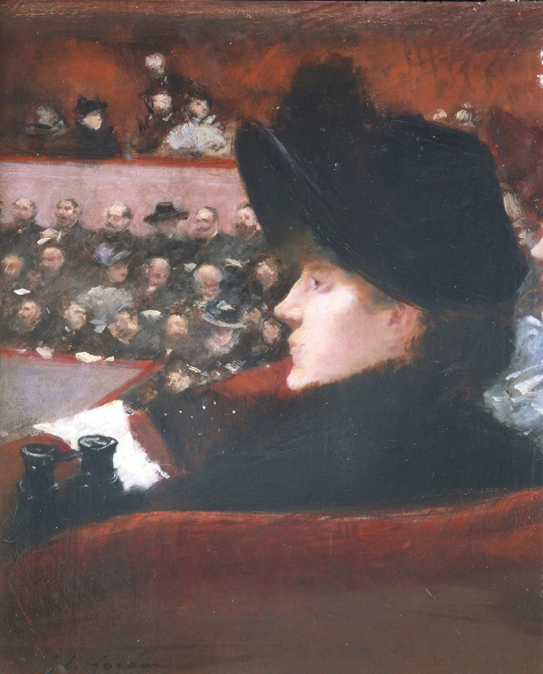 La Loge - Jean-Louis Forain image 1 tableau peint à l’huile sur toile