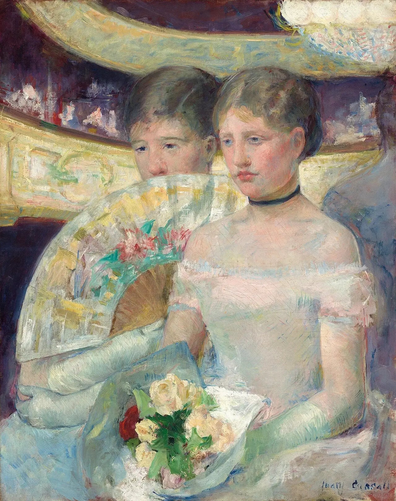 La Loge - Mary Cassatt image 1 reproduction artisanale de tableau