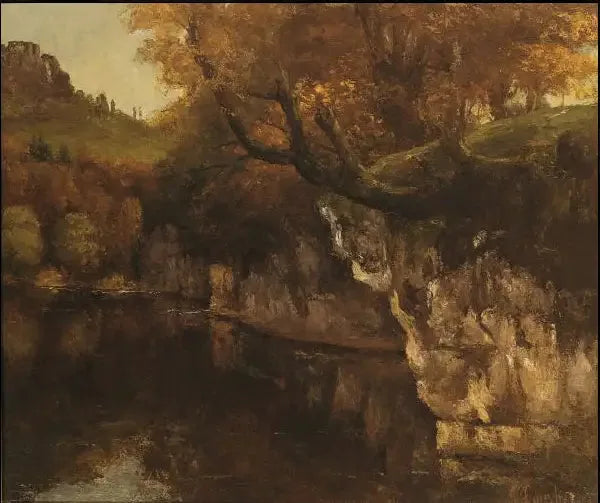 La Loue à la Scey-en-Varais - Gustave Courbet image 1 copie de tableau peinte à la main