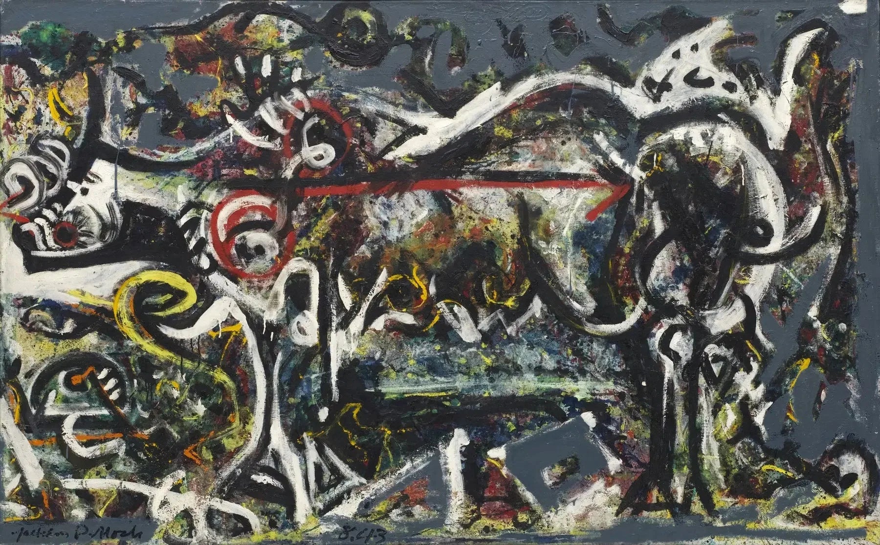 La Louve - Jackson Pollock image 1 copie peinte à la main à l’huile