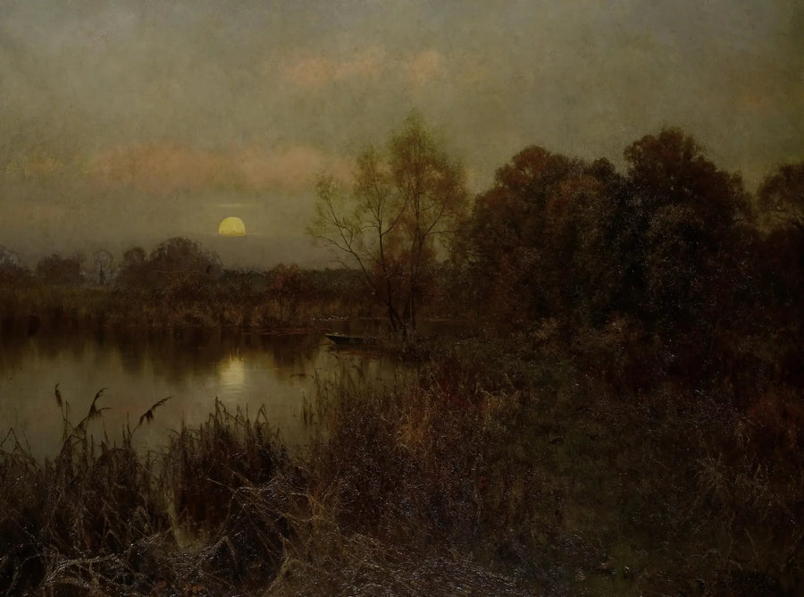 La Lune montante - Edward Wilkins Waite image 1 reproduction d’œuvre d’art à l’huile