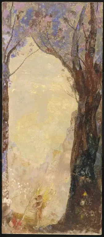 La Lutte de Jacob avec l'Ange - Odilon Redon image 1 reproduction artisanale de tableau