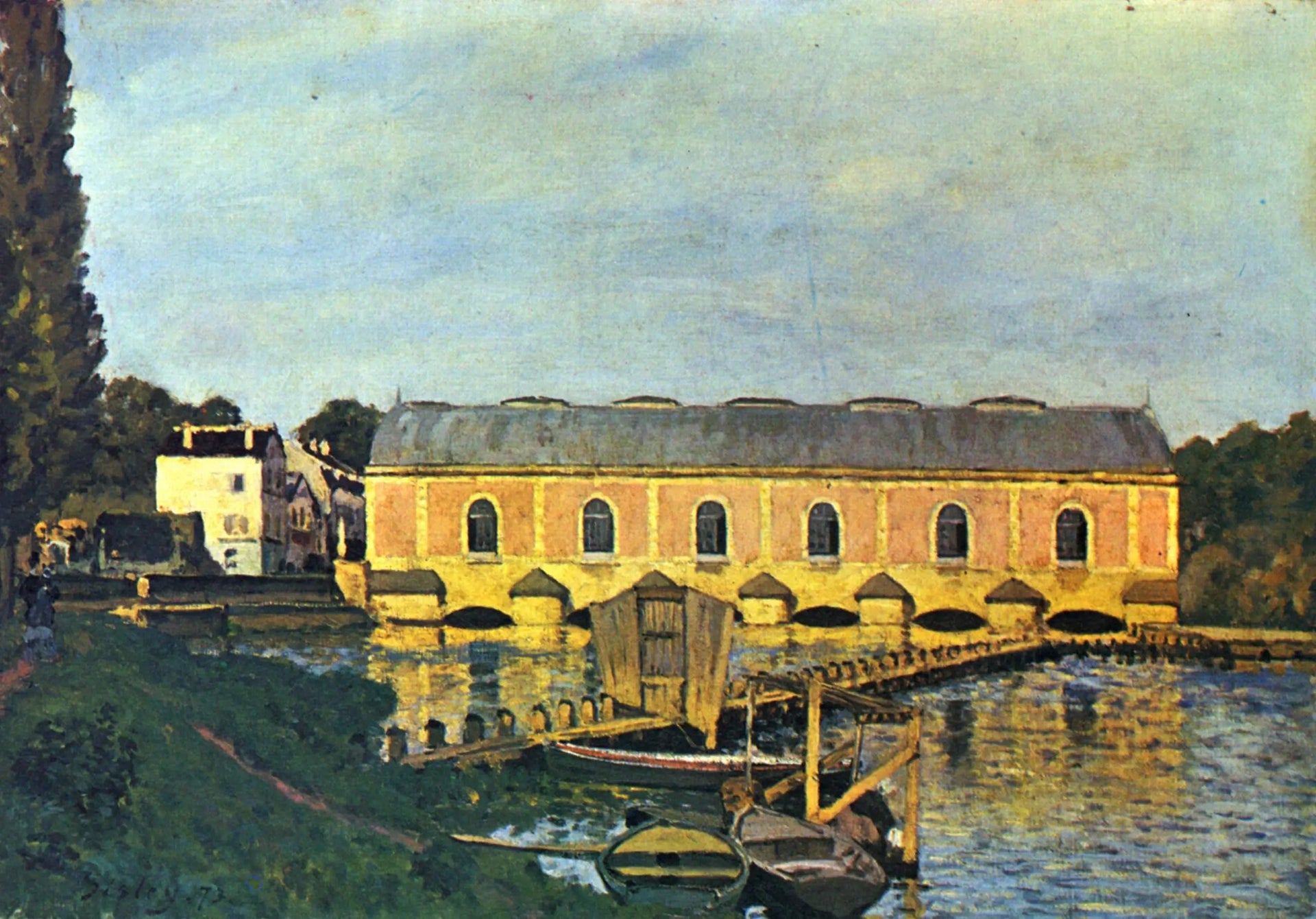 La Machine de Marly - Alfred Sisley image 1 reproduction d’œuvre d’art à l’huile