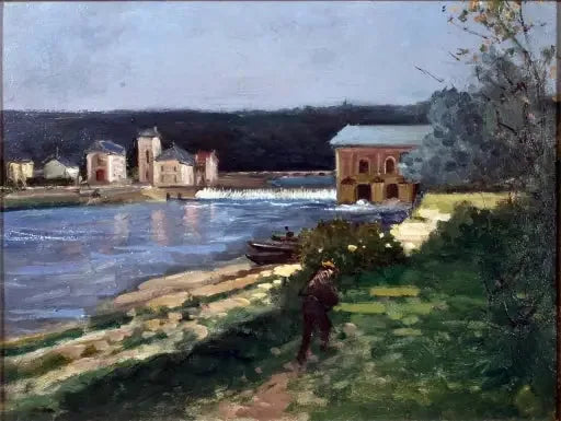 La machine de Marly - Gustave Caillebotte image 1 reproduction artisanale de tableau