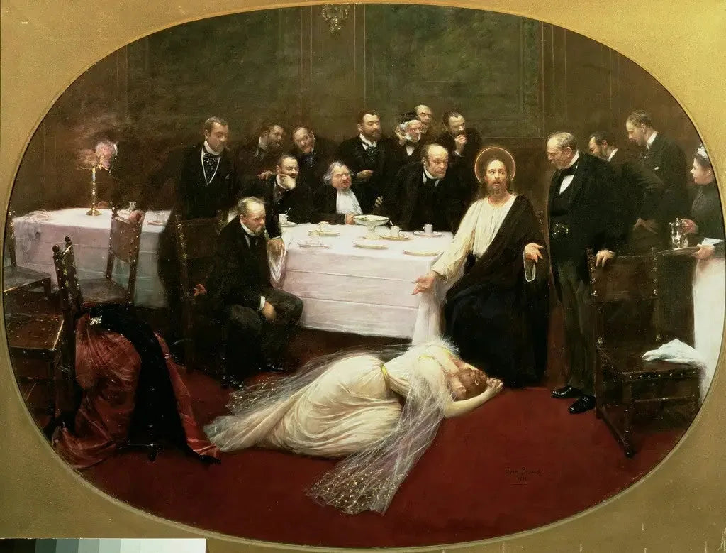 La Madeleine chez le Pharisien - Jean Béraud image 1 reproduction artisanale de tableau