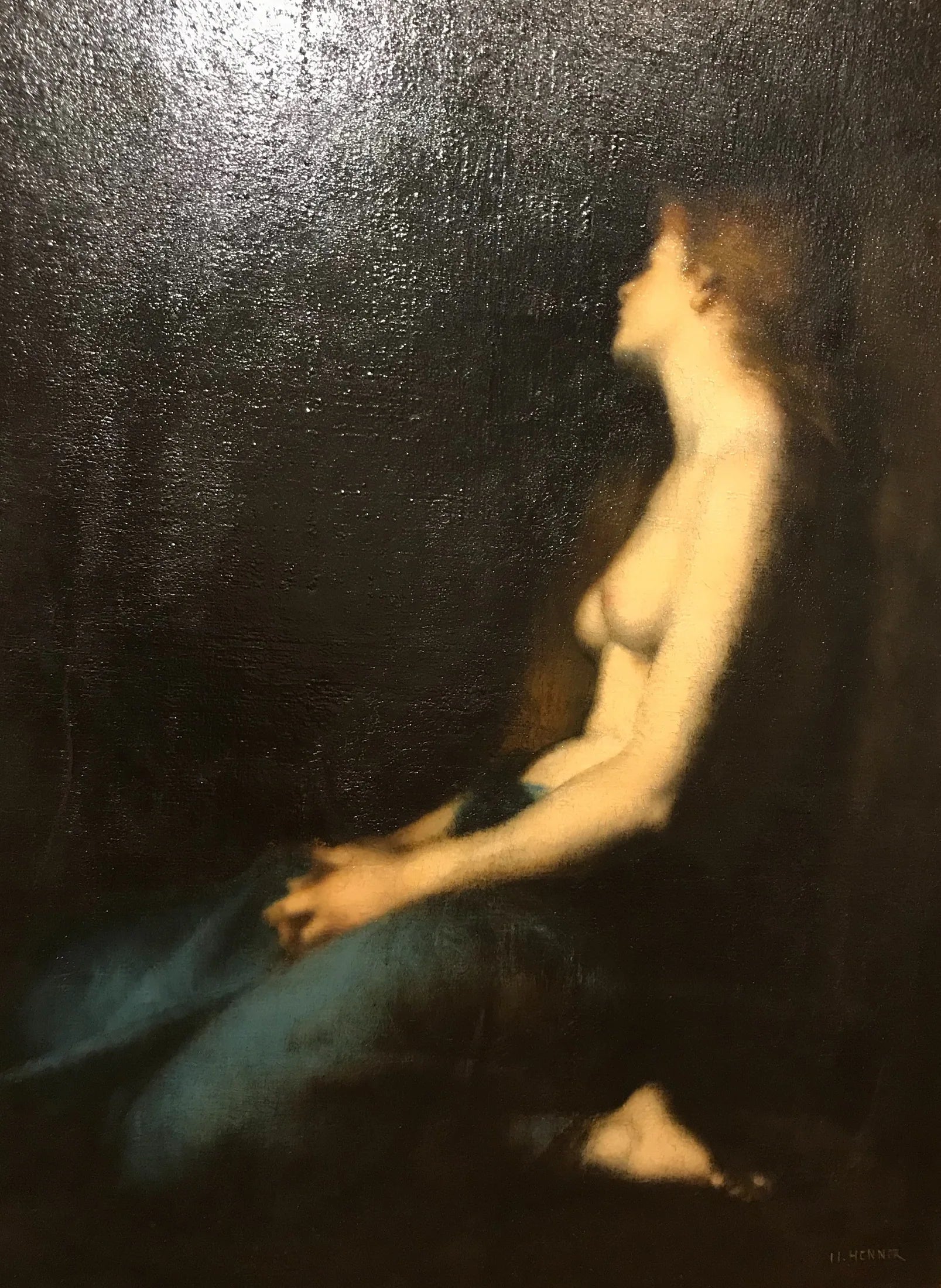 La Madeleine - Jean-Jacques Henner image 1 reproduction de peinture à l’huile
