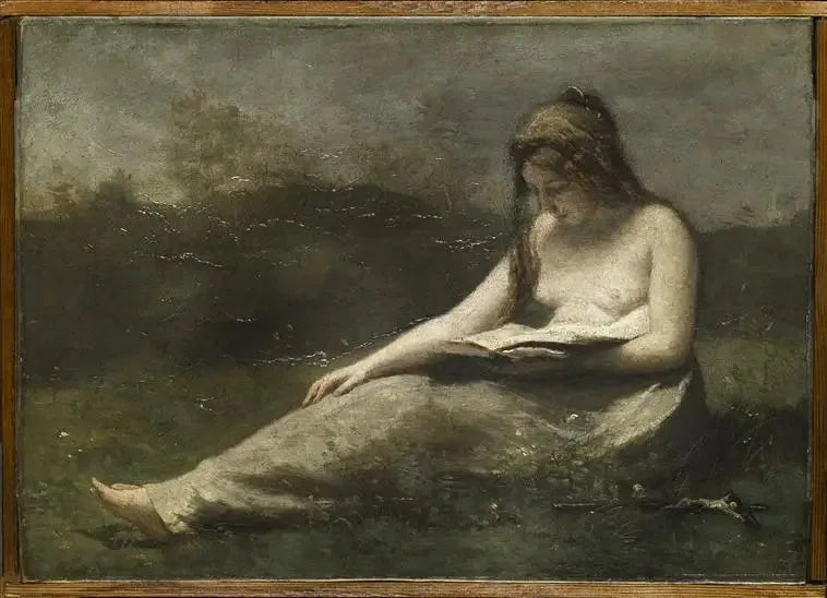 La Madeleine lisant - Jean-Baptiste Camille Corot image 1 copie peinte à la main à l’huile