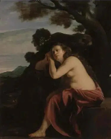 La Madeleine pénitente dans un paysage - Artemisia Gentileschi image 1 copie de tableau peinte à la main