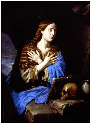 La Madeleine pénitente - Philippe de Champaigne image 1 copie de tableau peinte à la main