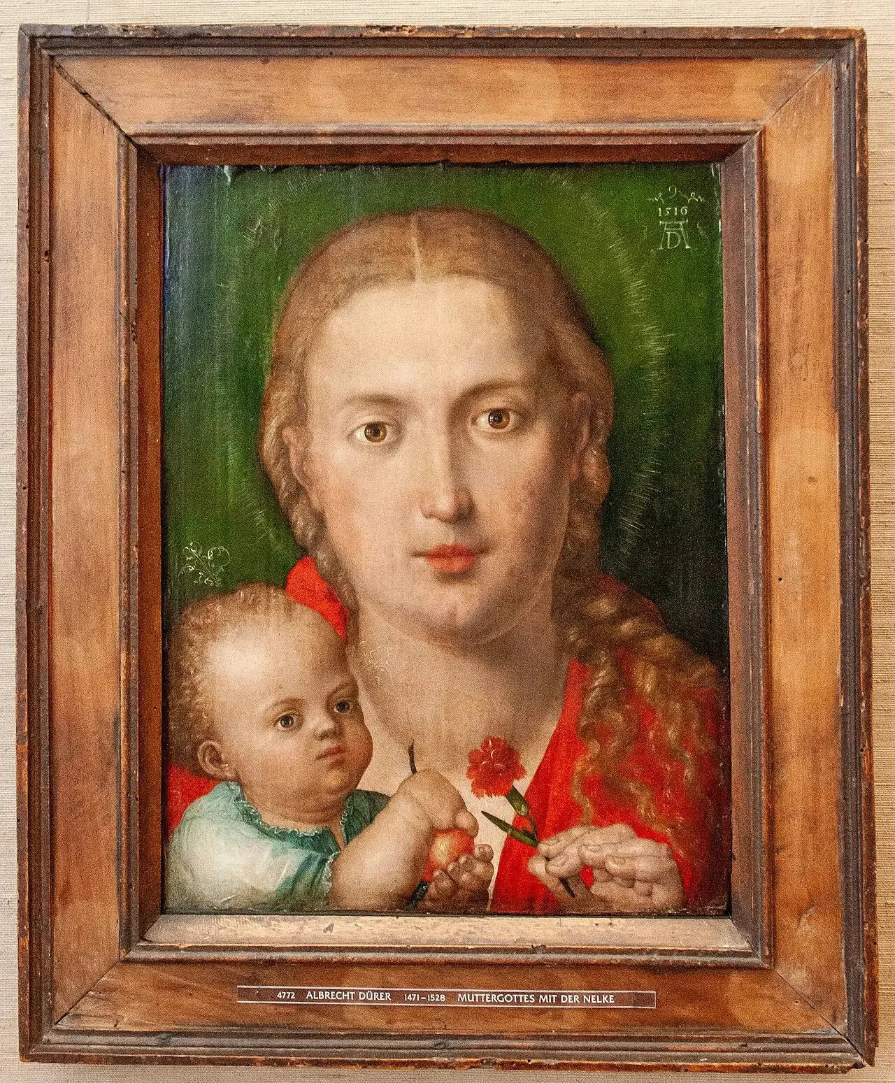La Madone à l'œillet - Albrecht Dürer image 2 reproduction d’œuvre d’art à l’huile