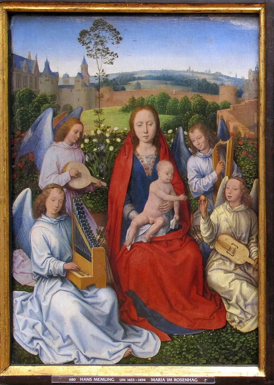 La Madone à la roseraie - Hans Memling image 1 reproduction réalisée par Alpha Reproduction