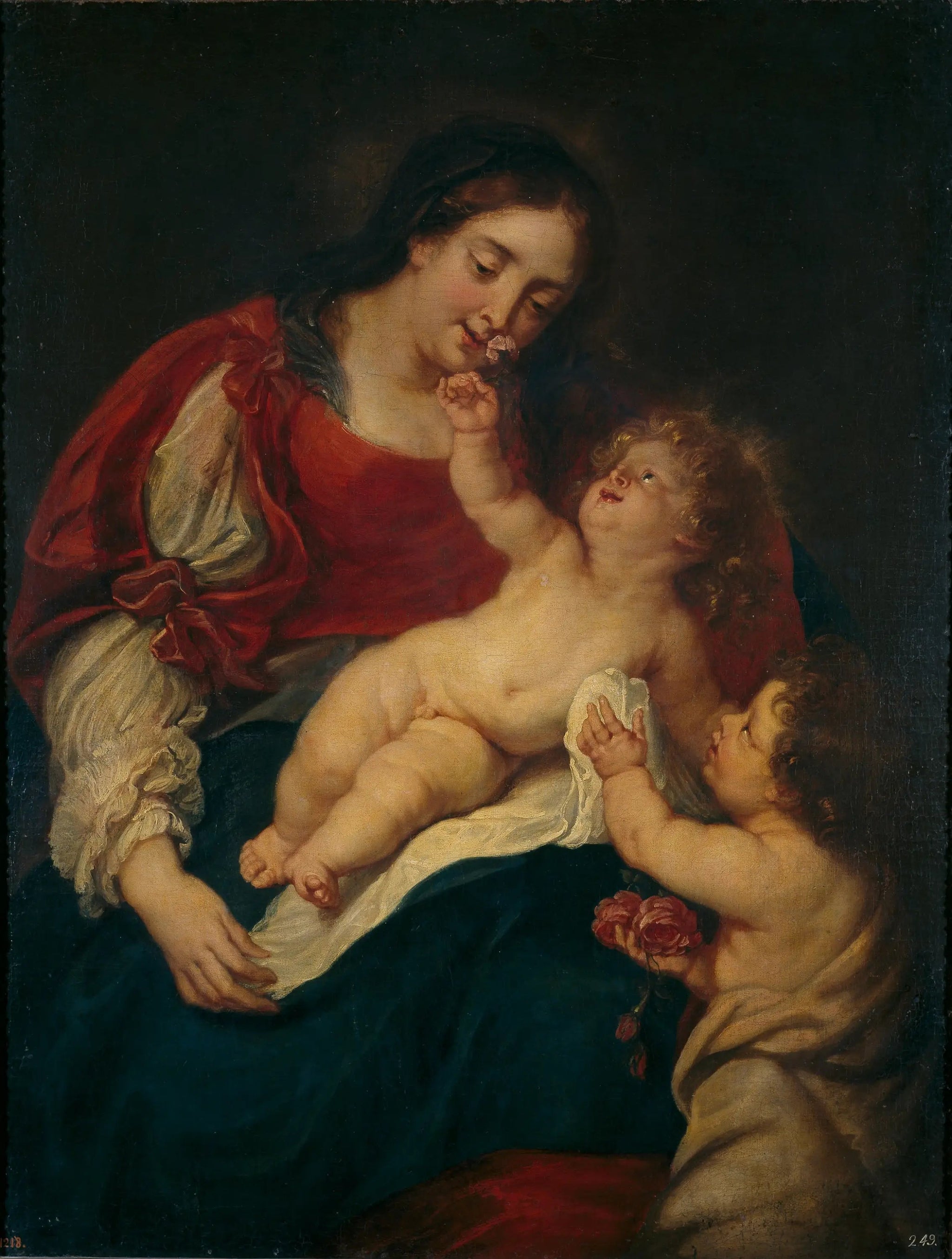 La Madone aux roses - Antoine van Dyck image 1 reproduction réalisée par Alpha Reproduction