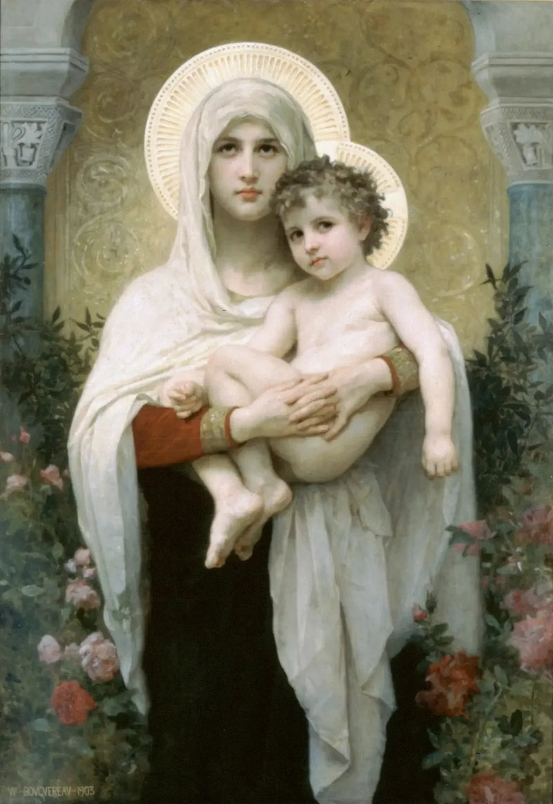La Madone aux roses - Bouguereau