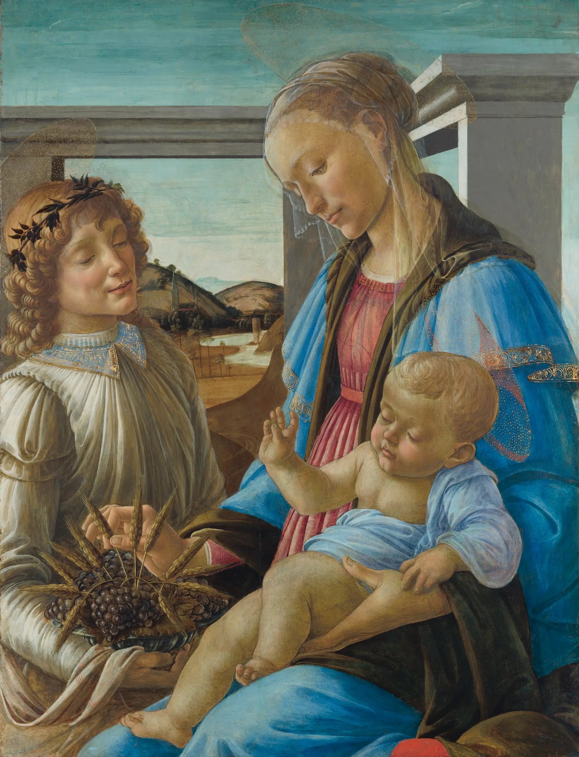 La Madone de l'Eucharistie - Sandro Botticelli image 1 copie de tableau peinte à la main