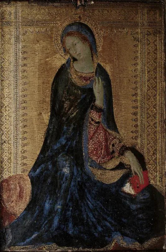 La Madone de la scène de l'Annonciation - Simone Martini image 1 copie peinte à la main à l’huile
