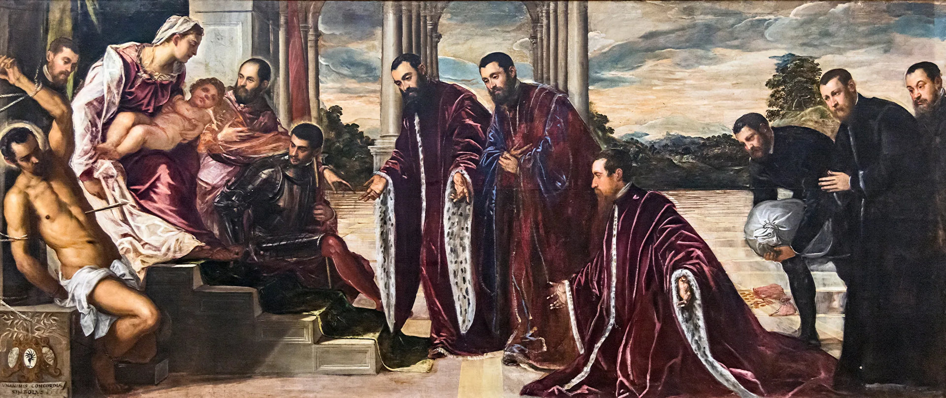 La Madone des Camerlenghi - Jacopo Tintoretto image 1 reproduction artisanale de tableau