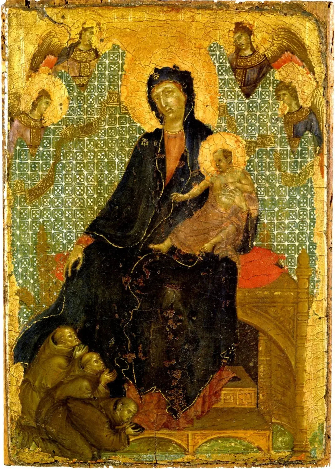 La Madone des Franciscains - Duccio di Buoninsegna image 1 reproduction de peinture à l’huile