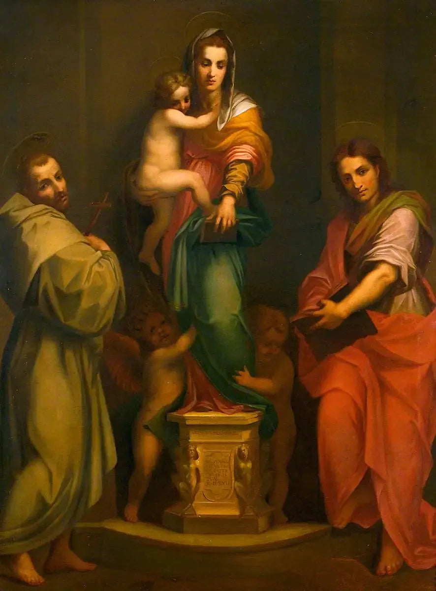 La Madone des Harpies - Andrea del Sarto image 1 copie peinte à la main à l’huile