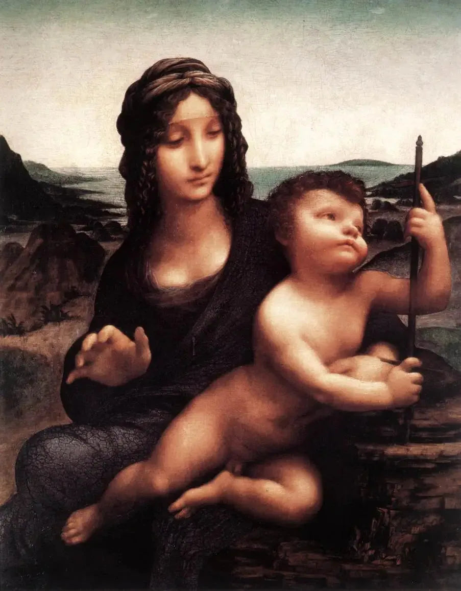 La Madone du Bobineur - Léonard de Vinci image 1 reproduction de peinture à l’huile