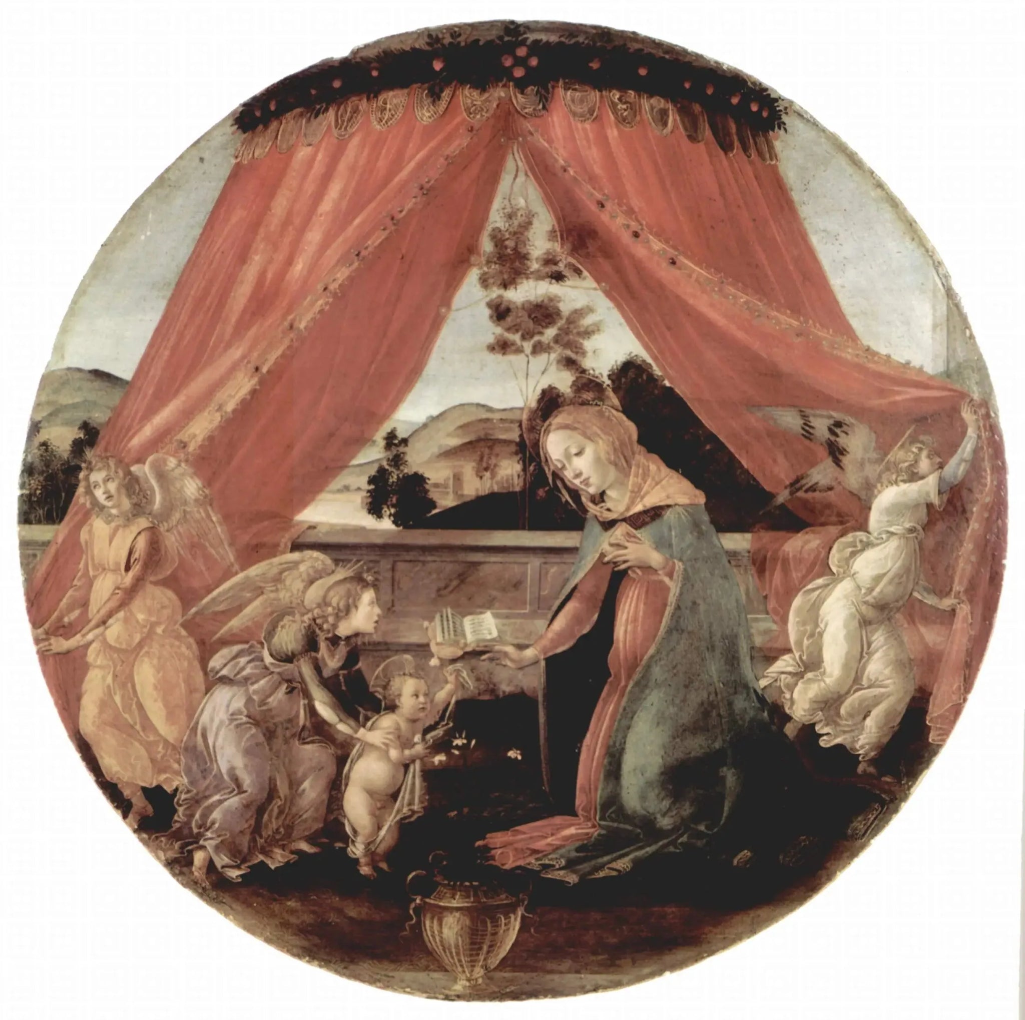 La Madone du pavillon - Sandro Botticelli image 1 copie de tableau peinte à la main
