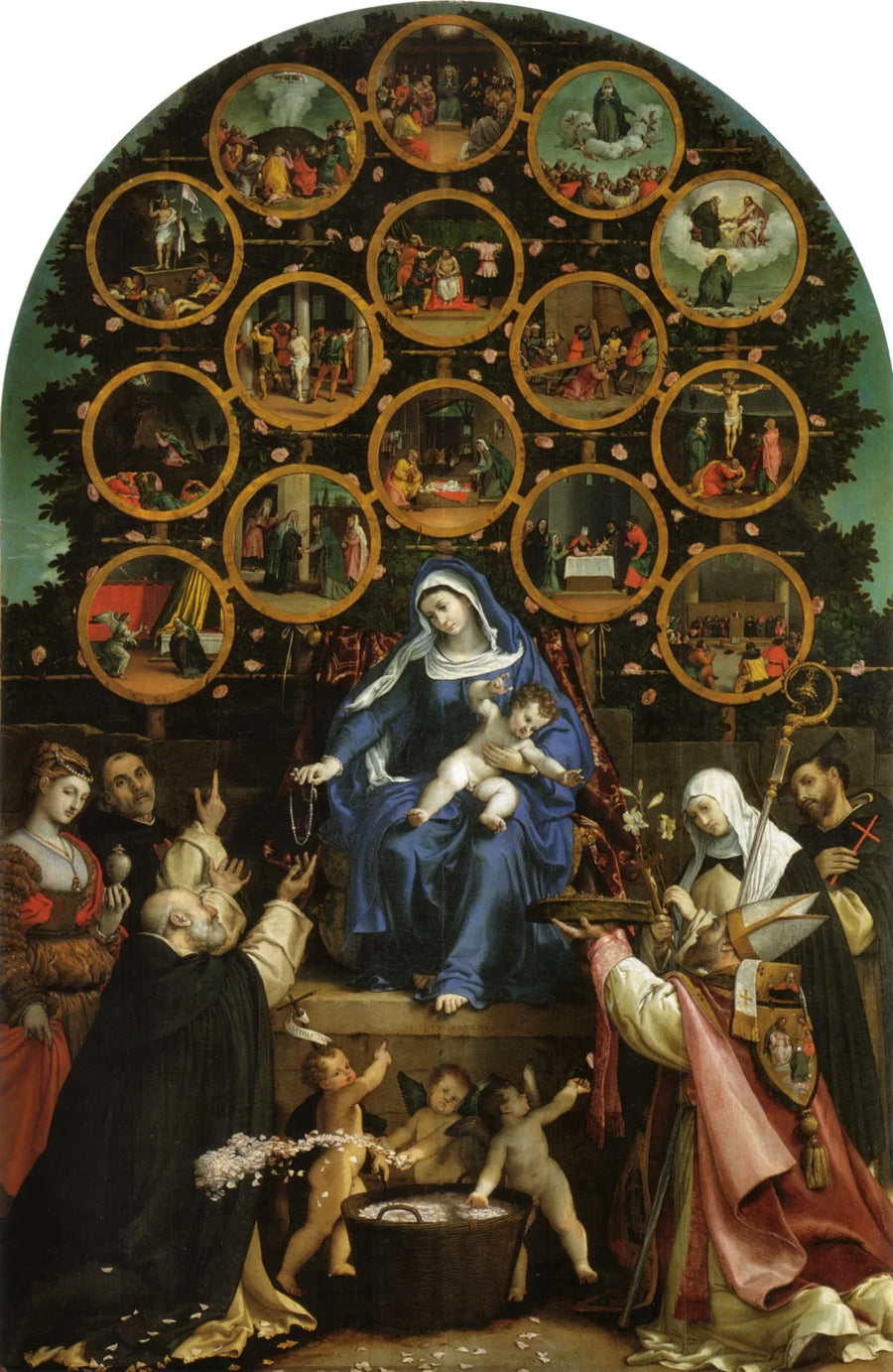 La Madone du Rosaire - Lorenzo Lotto