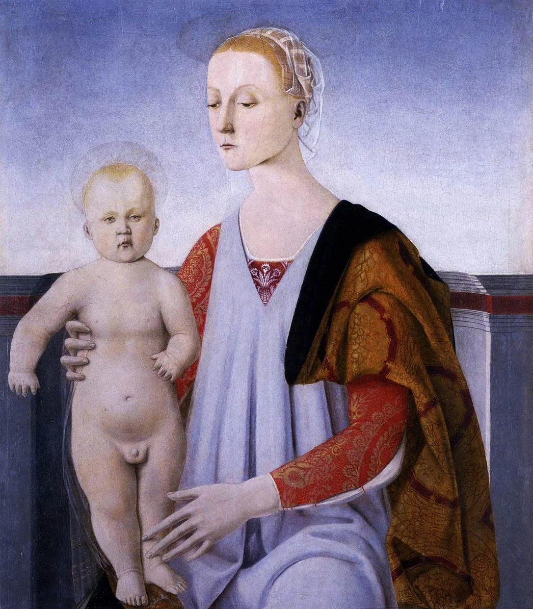 La Madone et l'enfant - Luca Signorelli image 1 reproduction artisanale de tableau
