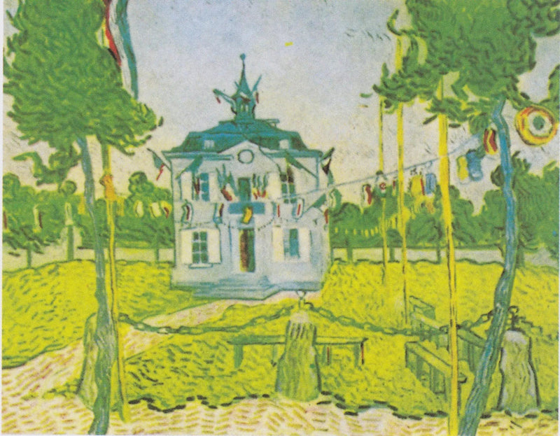 La Mairie d'Auvers-sur-Oise le 14 juillet - Vincent van Gogh
