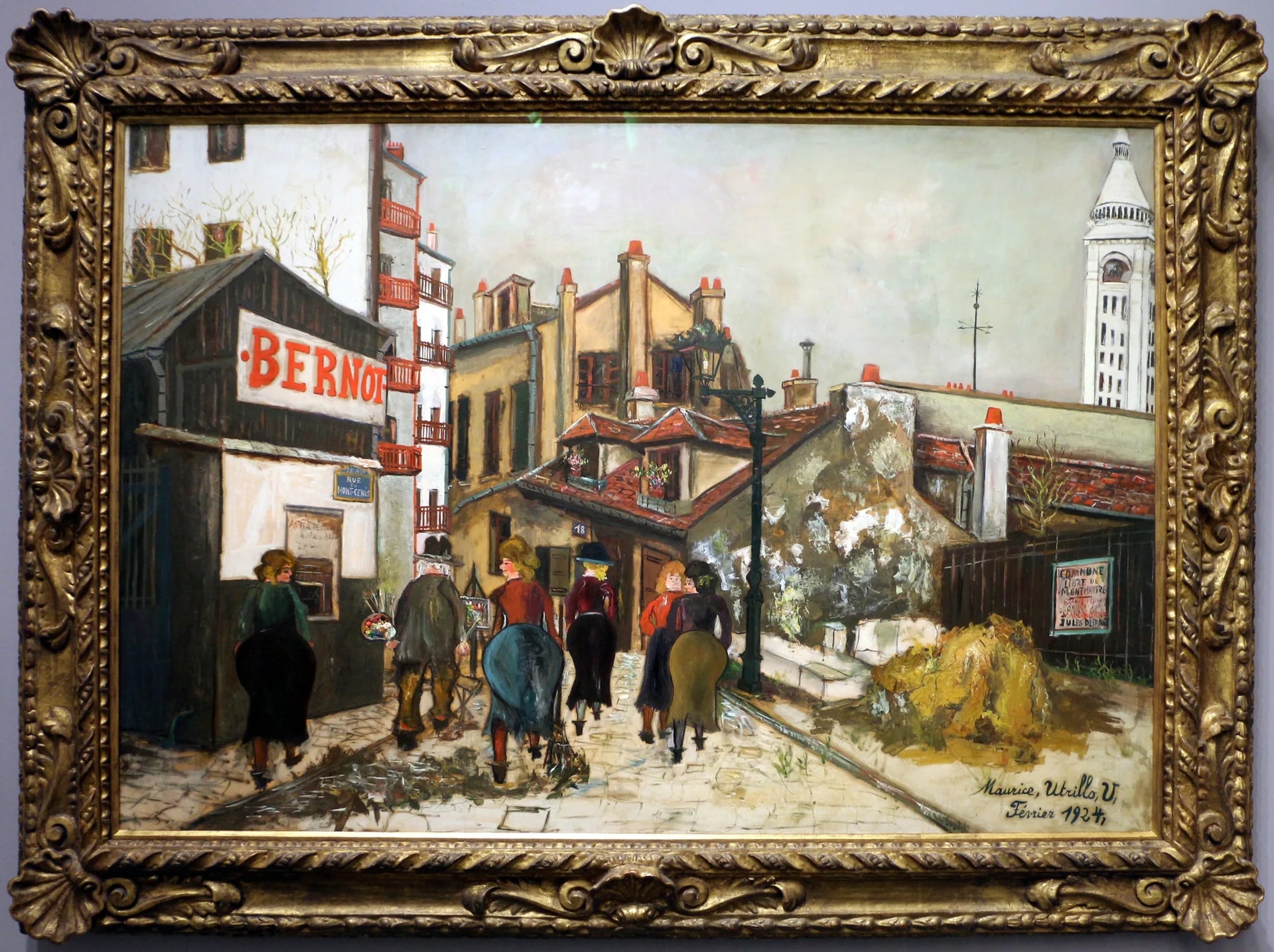 La maison Bernot - Maurice Utrillo image 1 copie peinte à la main à l’huile